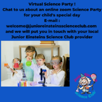 virtual science party Junior Einsteins