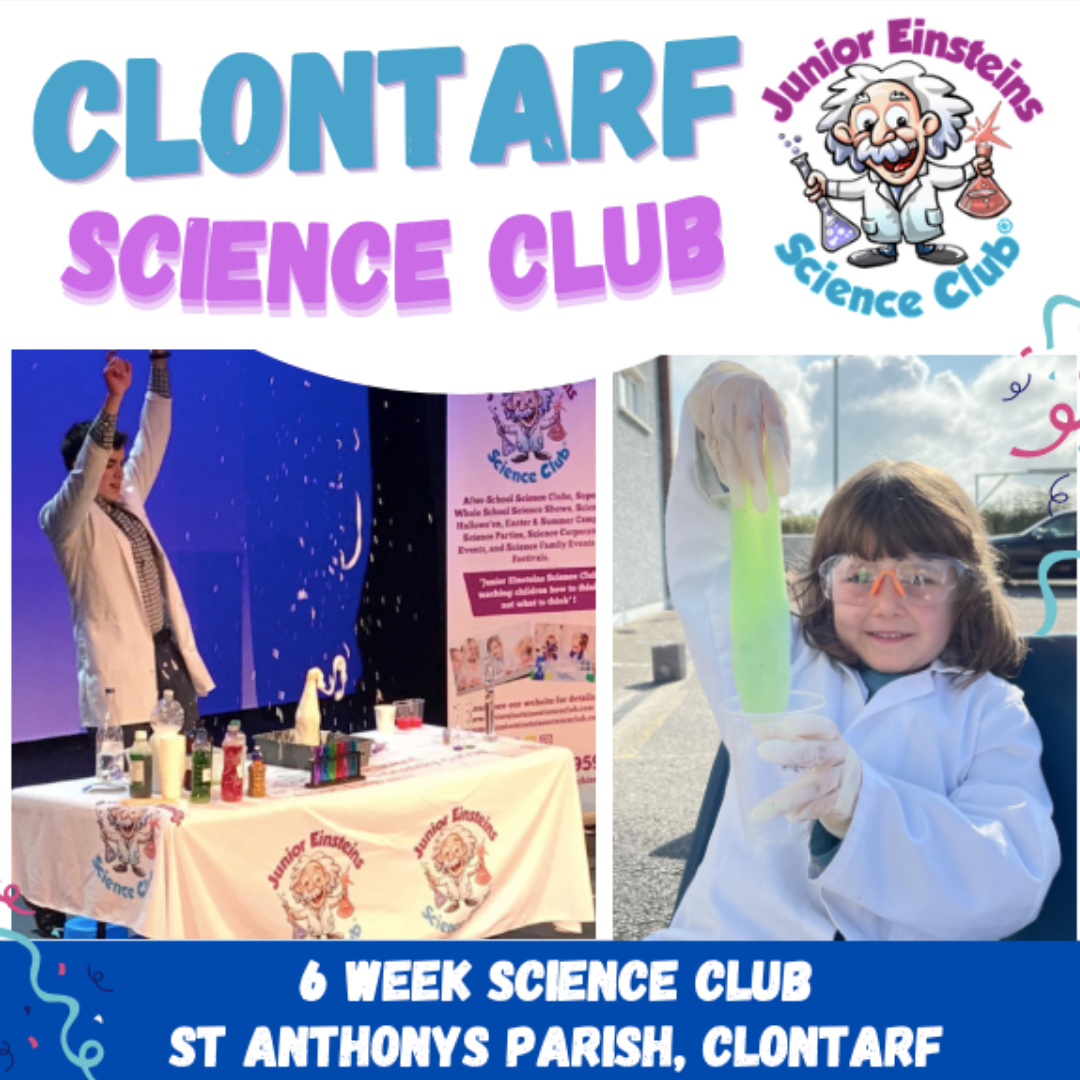 Clontarf 6 week science club - Sundays 4:30pm -6pm (Starts 3rd April)