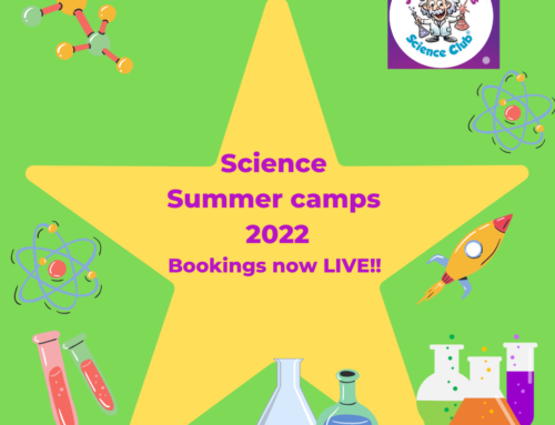 Science Summer Camps 2022     ONLINE BOOKINGS NOW LIVE!!!