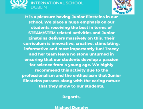 Wonderful feedback from Nord Anglia International School Dublin 