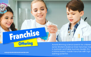 Own your own business as a Junior Einsteins Science Club Franchisee. A Children’s Science Education business opportunity