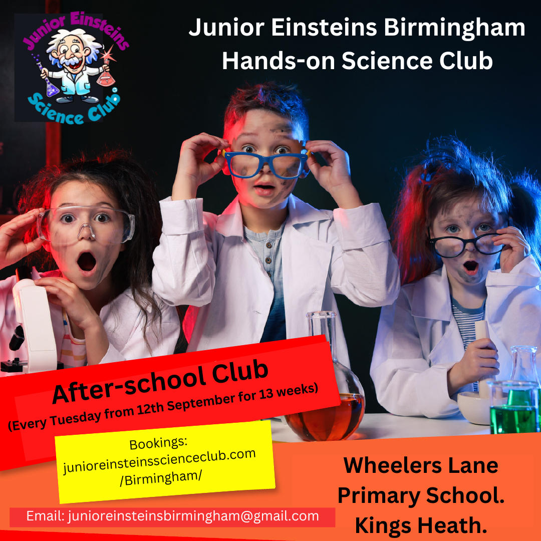 After-school Science club Wheelers Lane Primary School Birmingham