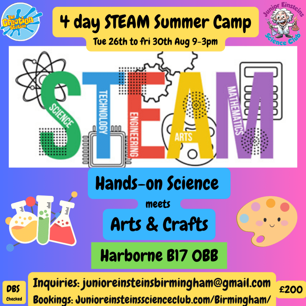 STEAM Extravaganza in Harborne Birmingham! Summer Camp