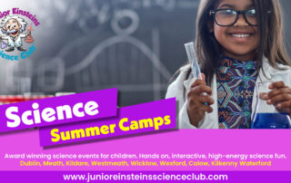 High Energy, fun, interactive science experiments at the best summer camp for kids-Junior Einsteins