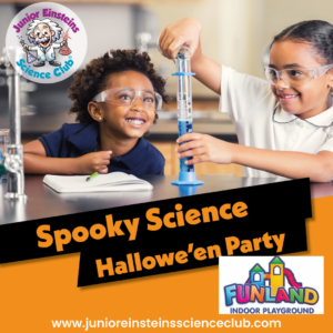 Science Halloween Workshop for kids FUNLAND Indoor Playground Markham Ontario Canada 25th October