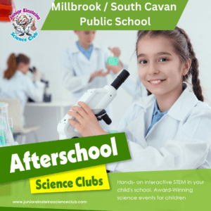 After School Science Club for kids Millbrook/South Cavan Public School Ontario Canada 8th October - 17th December