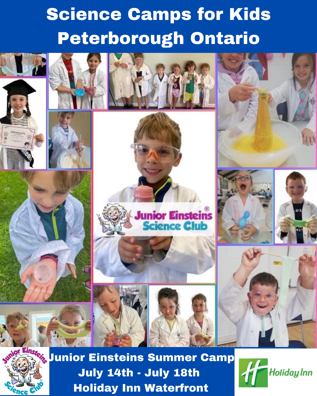 Science Summer Camp for kids Peterborough Holiday Inn Waterfront Ontario Canada 14th - 18th July