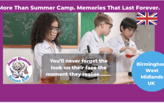 Junior Einsteins Science Summer Camps Birmingham West Midlands: Building Bright Minds and Bigger Dreams