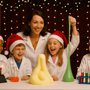 Junior Einsteins Science Club® Christmas Camps 2025 – Festive Fun Meets Real Science! STEM experiments for kids this Christmas