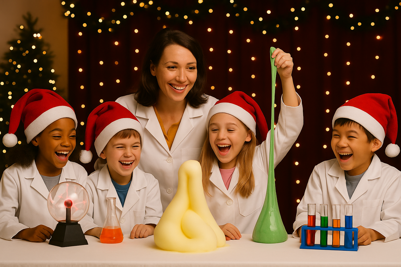 Junior Einsteins Science Club® Christmas Camps 2025 – Festive Fun Meets Real Science! STEM experiments for kids this Christmas