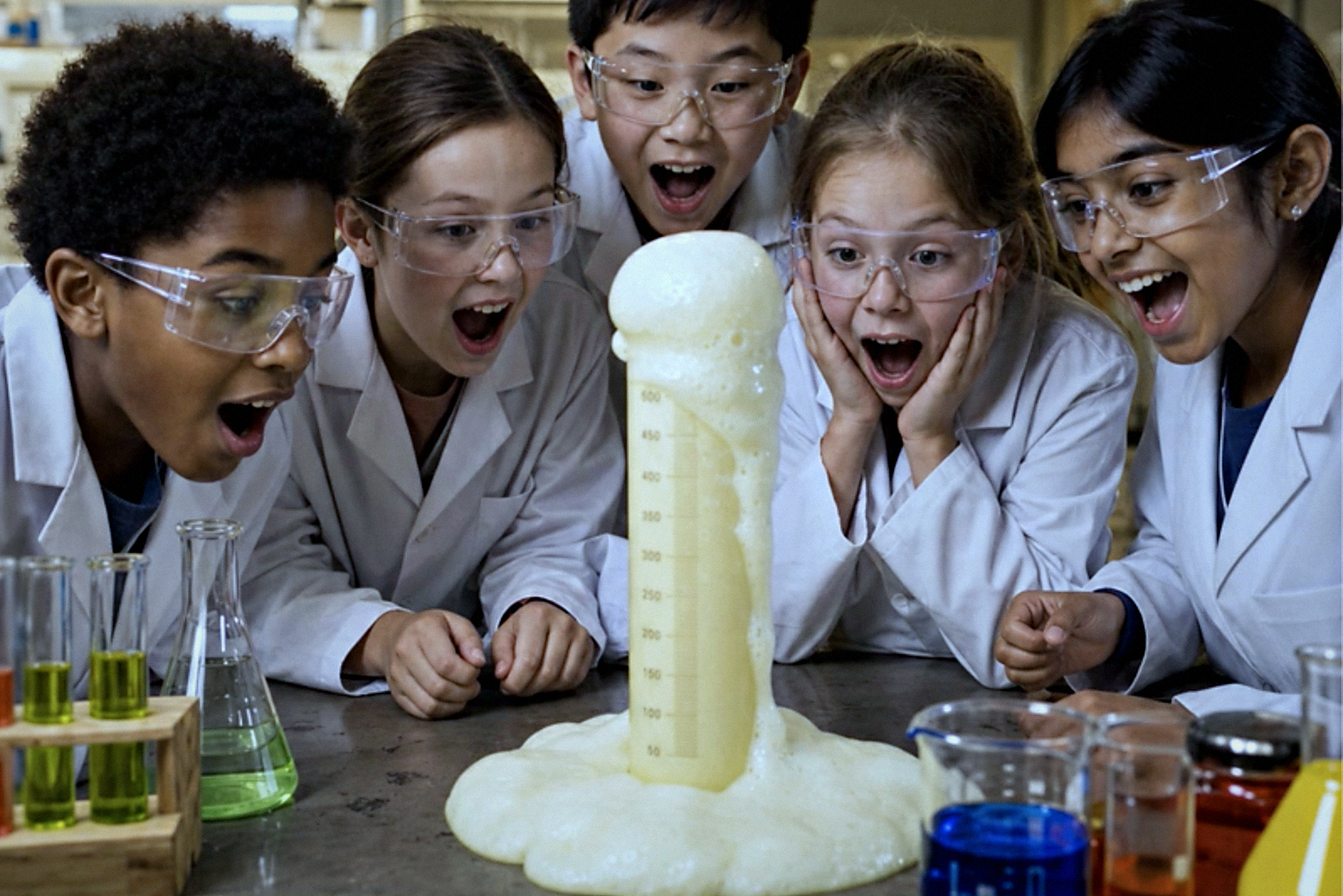 Waiting List for 'Elephant's Toothpaste: Explosive Reactions Lab' 1:30–2:00PM  at Grand Launch of Junior Einsteins Science Club in Luxembourg-FREE family science event